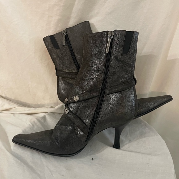 Donald Pliner Metallic Ankle Boots - Picture 4 of 8
